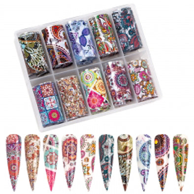 CLAW CULTURE NAIL POIL 10 PIECE - PAISLEY