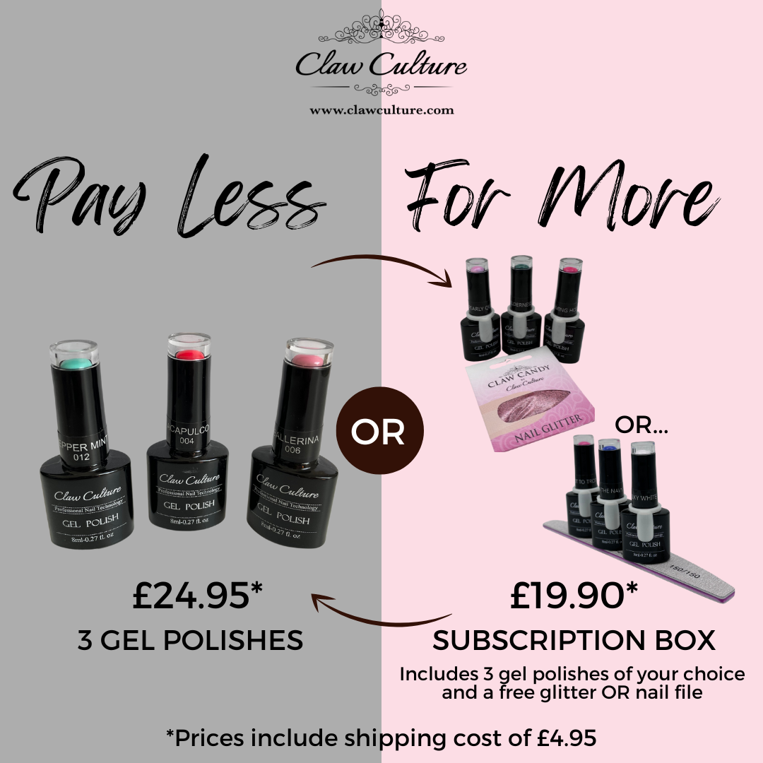 GEL POLISH SUBSCRIPTION BOX - BY CLAW CULTURE
