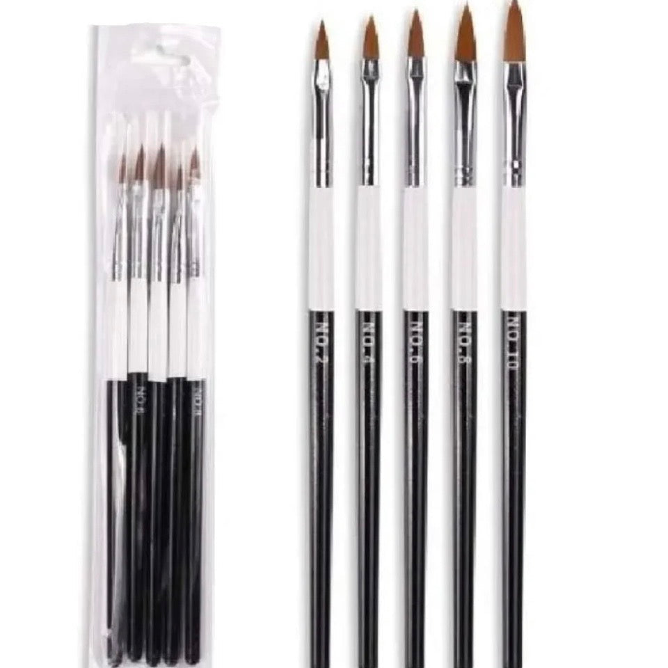 Set of 5 nail brushes  