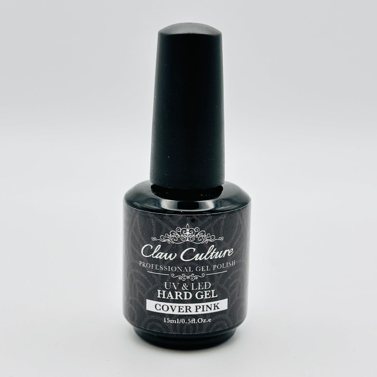 A 15ml bottle of Claw Culture Easy Builder Hard Gel in Cover Pink color, designed for nail extension and strengthening.