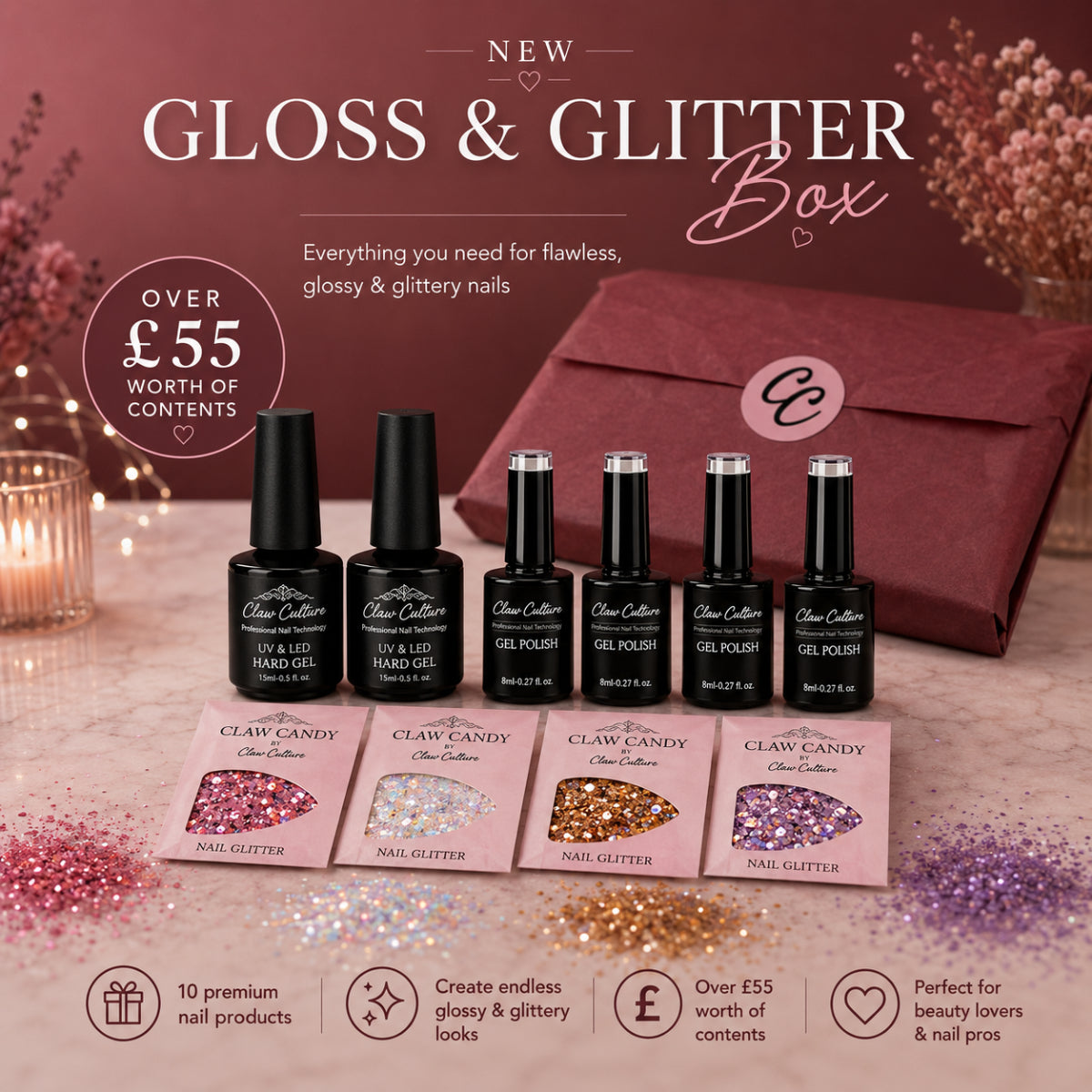 GLOSS & GLITTER BOX