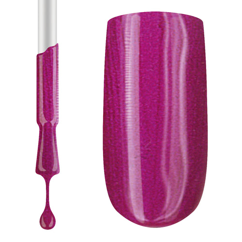 Pink nail swatch on a white background