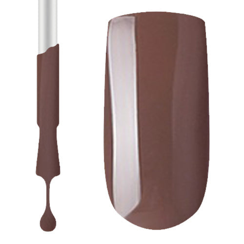 A swatch of Claw Culture Professional Gel Polish in a brown colour 