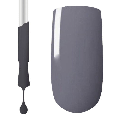 A swatch of Claw Culture Professional Gel Polish in a slate grey colour 