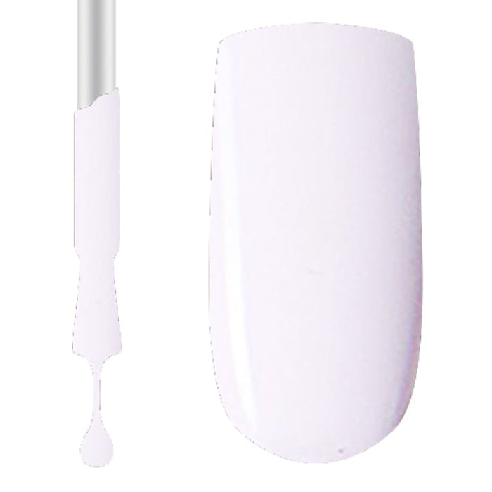 An image showing a bottle of Claw Culture Professional Gel Polish in a light pink colour, along with a swatch demonstrating the color on a nail.