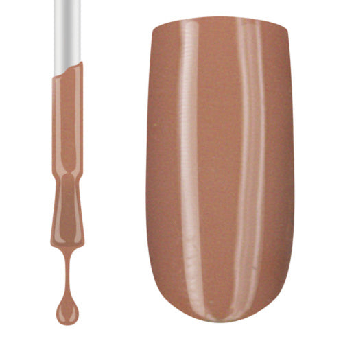 A swatch of Claw Culture Professional Gel Polish in a brown cappuccino color, displayed on a white background.