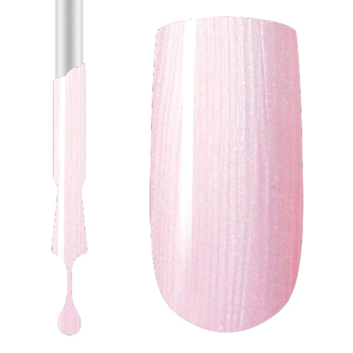 A swatch of Claw Culture Professional Gel Polish in the shade #046 OYSTER PEARL, showing a light pink color with a pearl-like shimmer.
