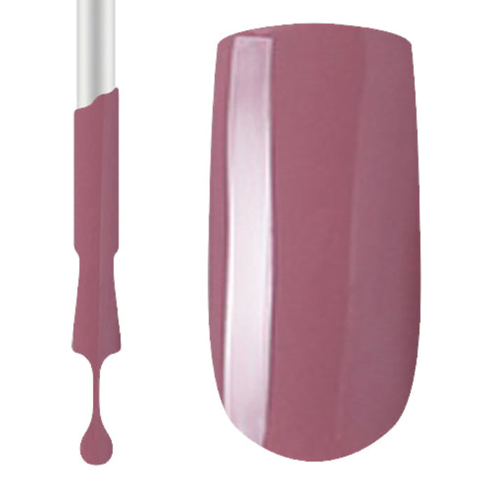 A swatch of Claw Culture professional gel polish showing a pink colour nail polish on a white background.