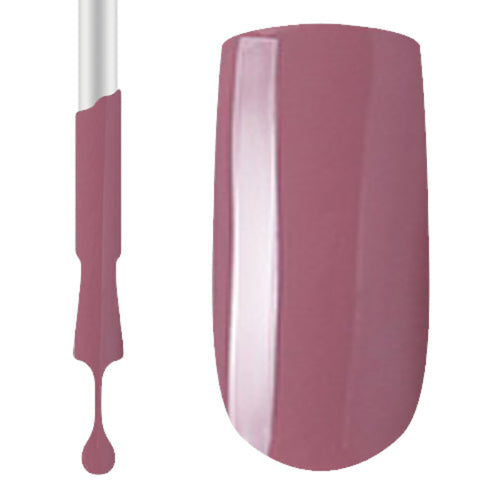 A swatch of Claw Culture professional gel polish showing a pink colour nail polish on a white background.