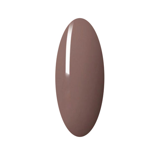 Brown gel nail polish on swatch 