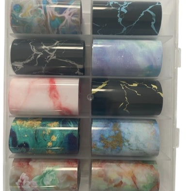 CLAW CULTURE NAIL FOIL 10 PIECE - MARBLE