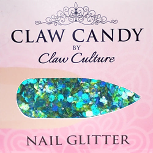 NAIL GLITTER PEACOCK BY CLAW CULTURE