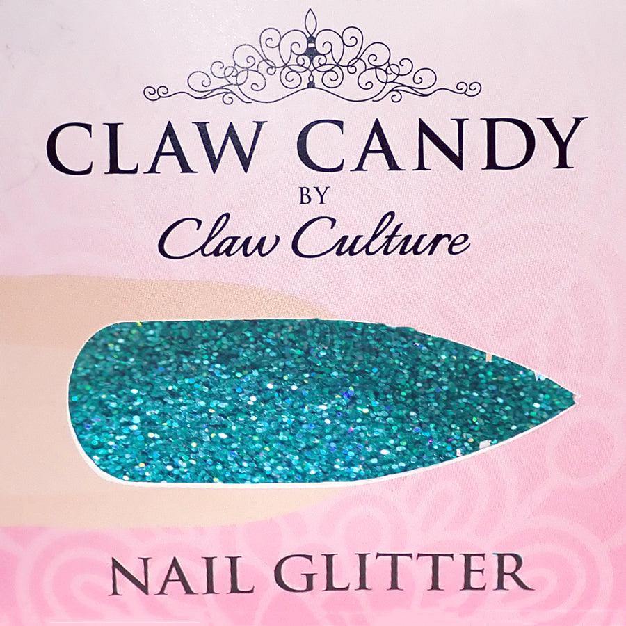 NAIL GLITTER TROUBLE MAKER TEAL BY CLAW CULTURE