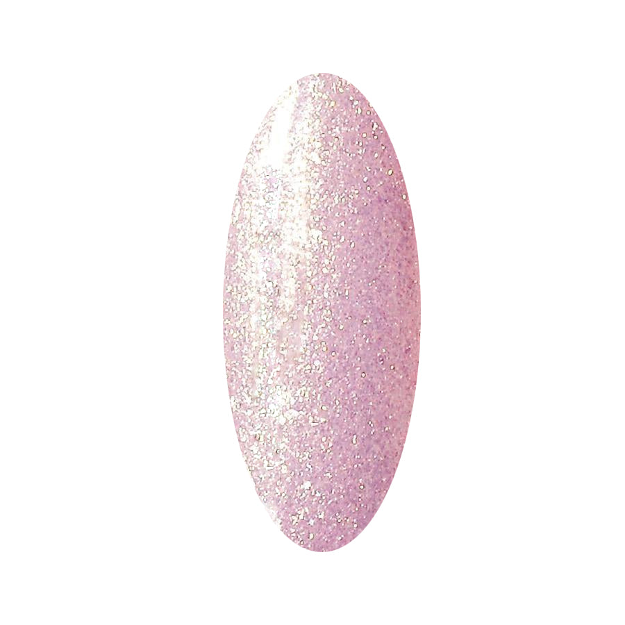 Swatch of a pale shimmery pink 