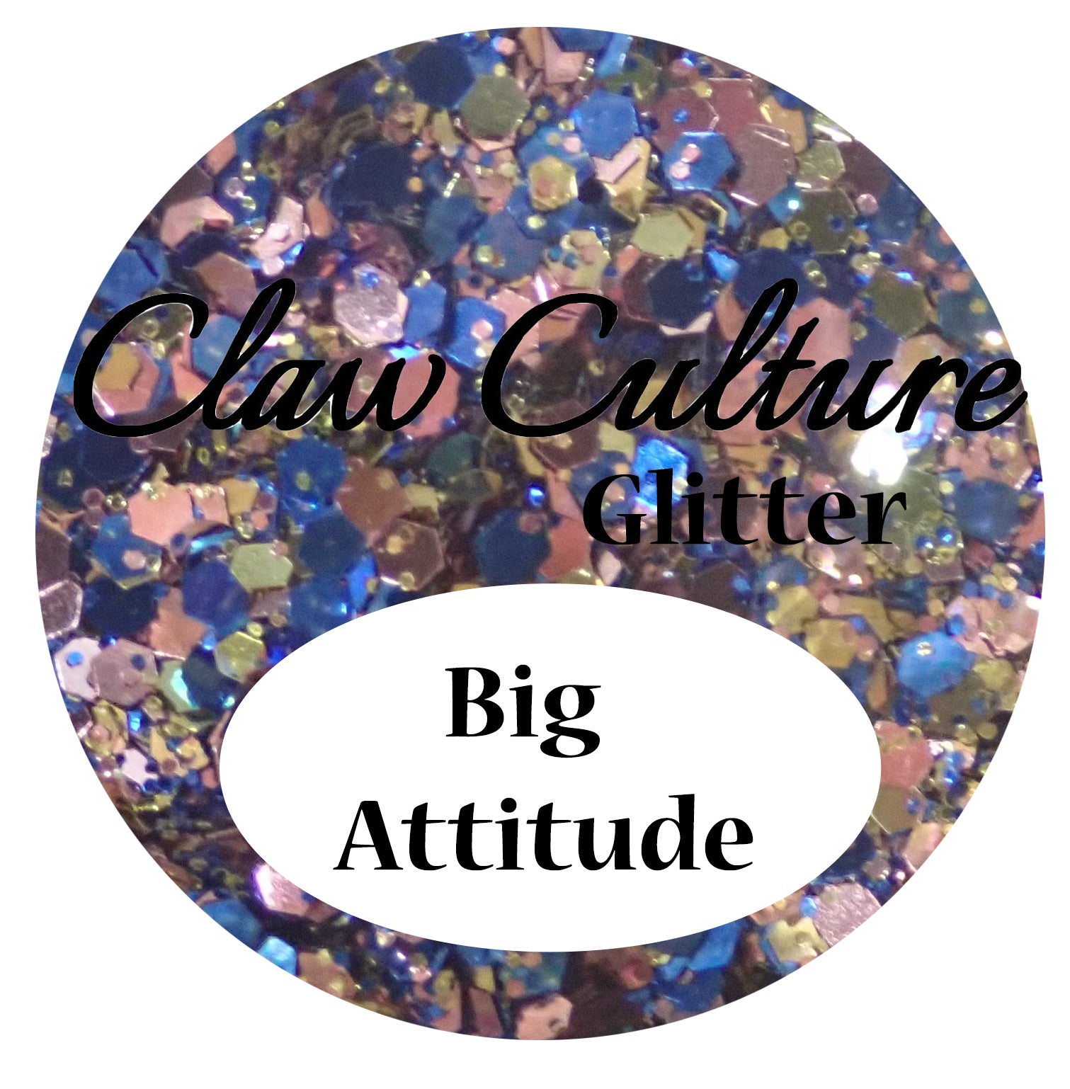 NAIL GLITTER BIG ATTITUDE BY CLAW CULTURE