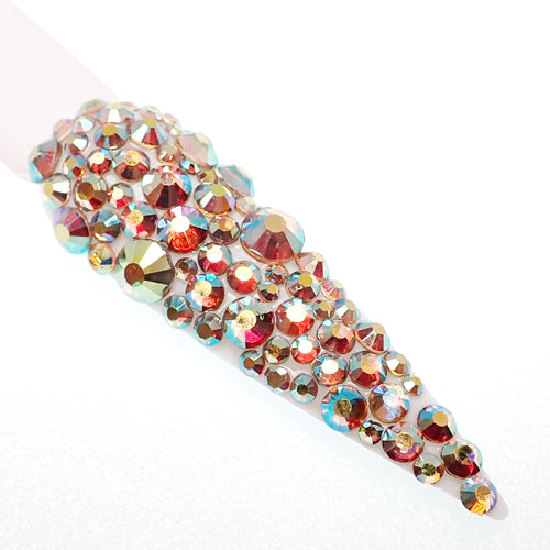 GENUINE ITALIAN CRISTALLO NAIL STONES – AMBER RAINBOW BY CLAW CULTURE