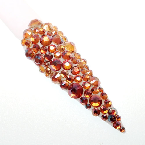 GENUINE ITALIAN CRISTALLO NAIL STONES - AMBER BY CLAW CULTURE