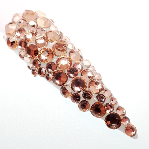 PEACH CRYSTAL COLOUR GENUINE ITALIAN CRISTALLO NAIL STONES BY CLAW CULTURE