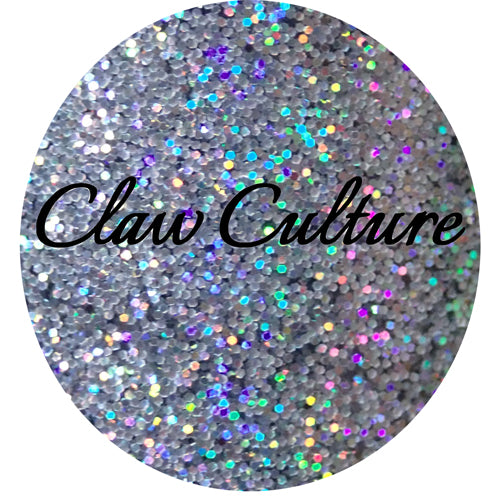 NAIL GLITTER SASSY SILVER BY CLAW CULTURE